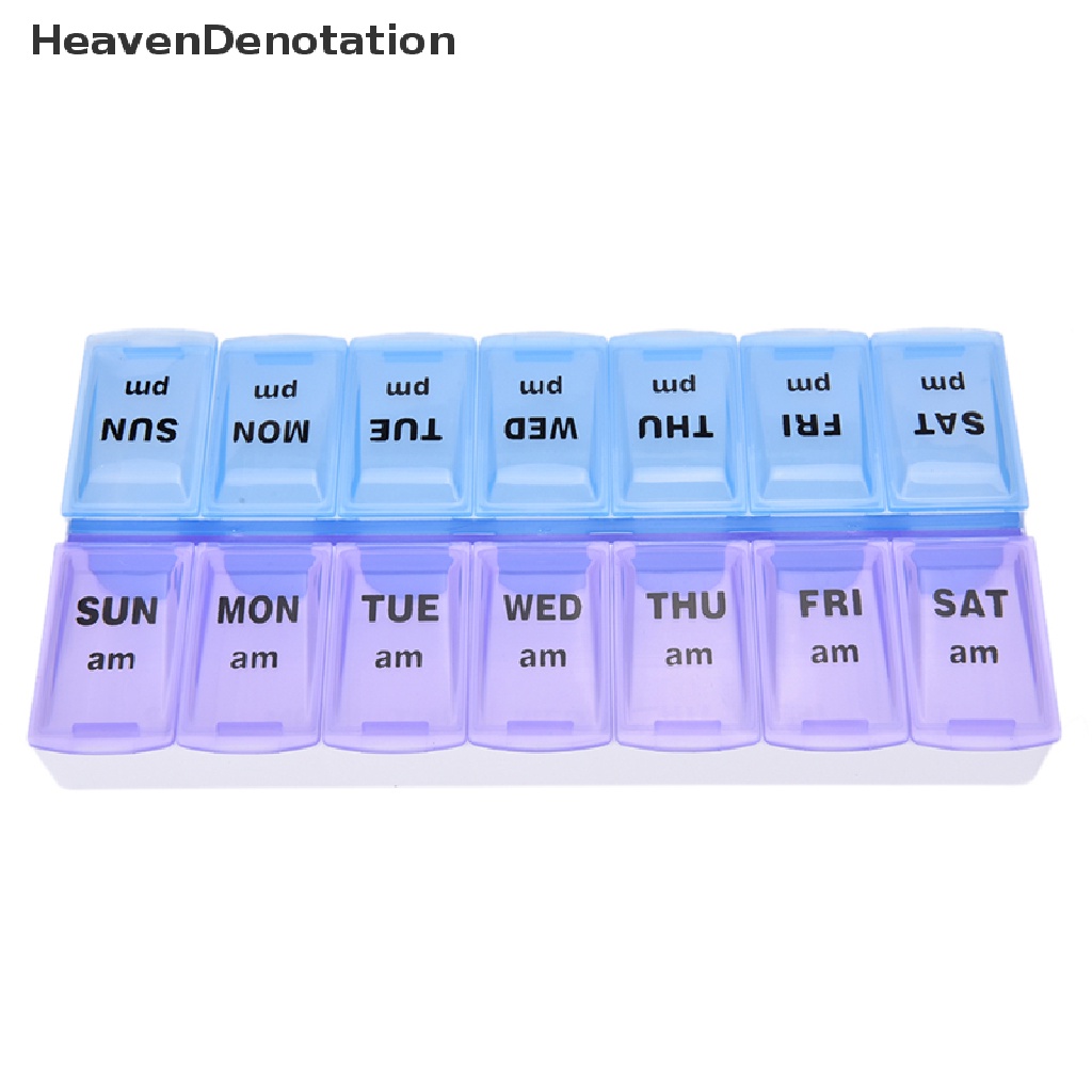 [HeavenDenotation] Hot Sale 7 Day Weekly Pill Medicine Box Holder Storage Container Case Portable
