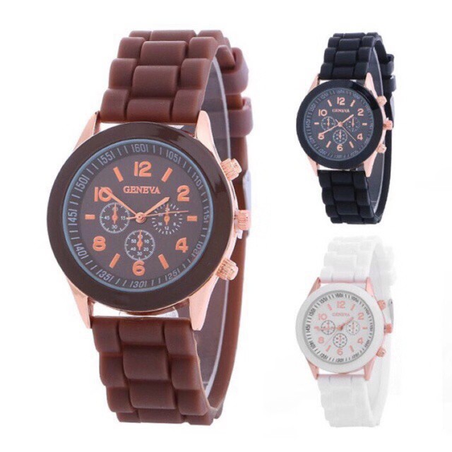 Jam Tangan Wanita Geneva Analog Rubber Motif Rantai Fashion Korea Import Kekinian D W Keren Terlaris Terbaru 2022 Untuk Hampers Ulang Tahun Pernikahan Harga Grosir Murah Surabaya