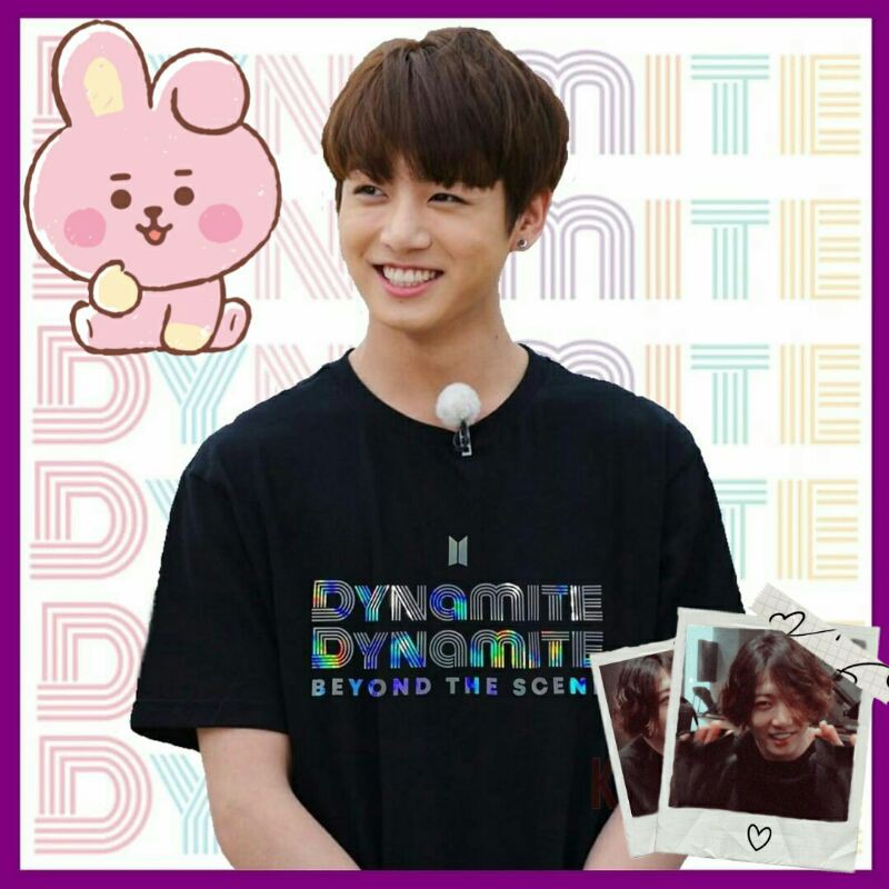 Kaos bts baju bts tshirt bts dynamite hologram beyond the scene logo