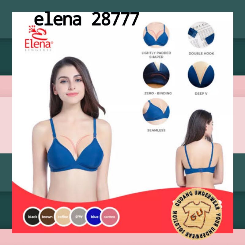 BH (BRA) WANITA BUSA TIPIS TANPA KAWAT "KAIT 2" ELENA 28777
