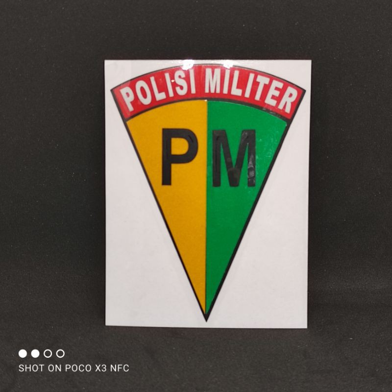 stiker cutting polisi militer - stiker polisi miter (A7)