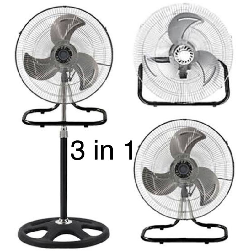 Kipas angin Besi 18 inch Maspion PW-451 Tornado 3in1 Berdiri / Dinding / Duduk. Stand wall floor fan