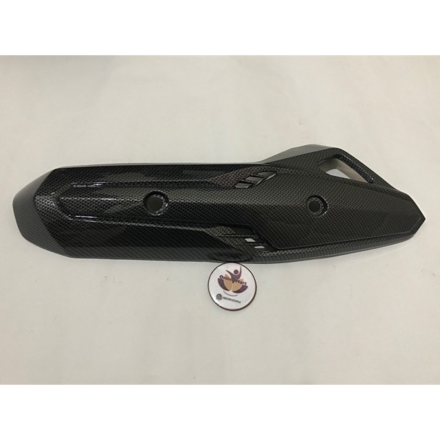 Cover tutup knalpot vario 125 vario 150 tehno karbon carbon