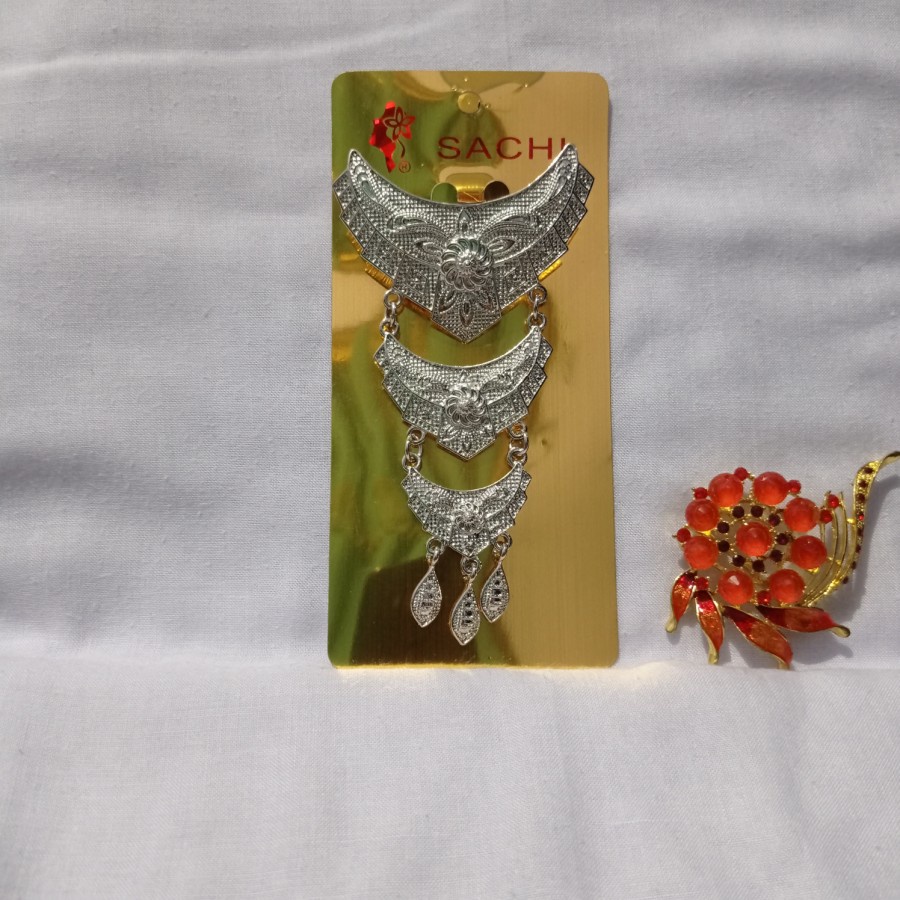 Bros Kebaya Wanita / Bros Kebaya Etnik Jawa Bali  - Silver