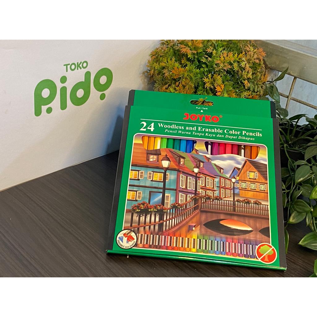 

Pensil Warna Joyko Bisa Dihapus 24 Panjang CP-115