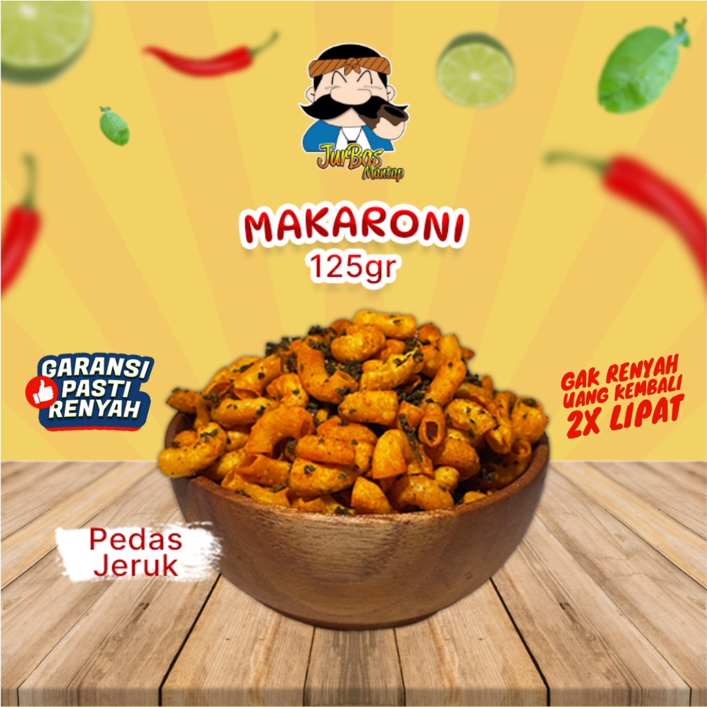 

Makaroni Kering 125 gram Pedas Daun Jeruk