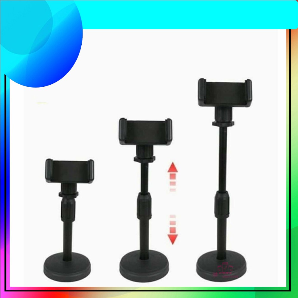 Stand Holder Handphone Broadcasting Putar 360 Desktop Penyangga HP