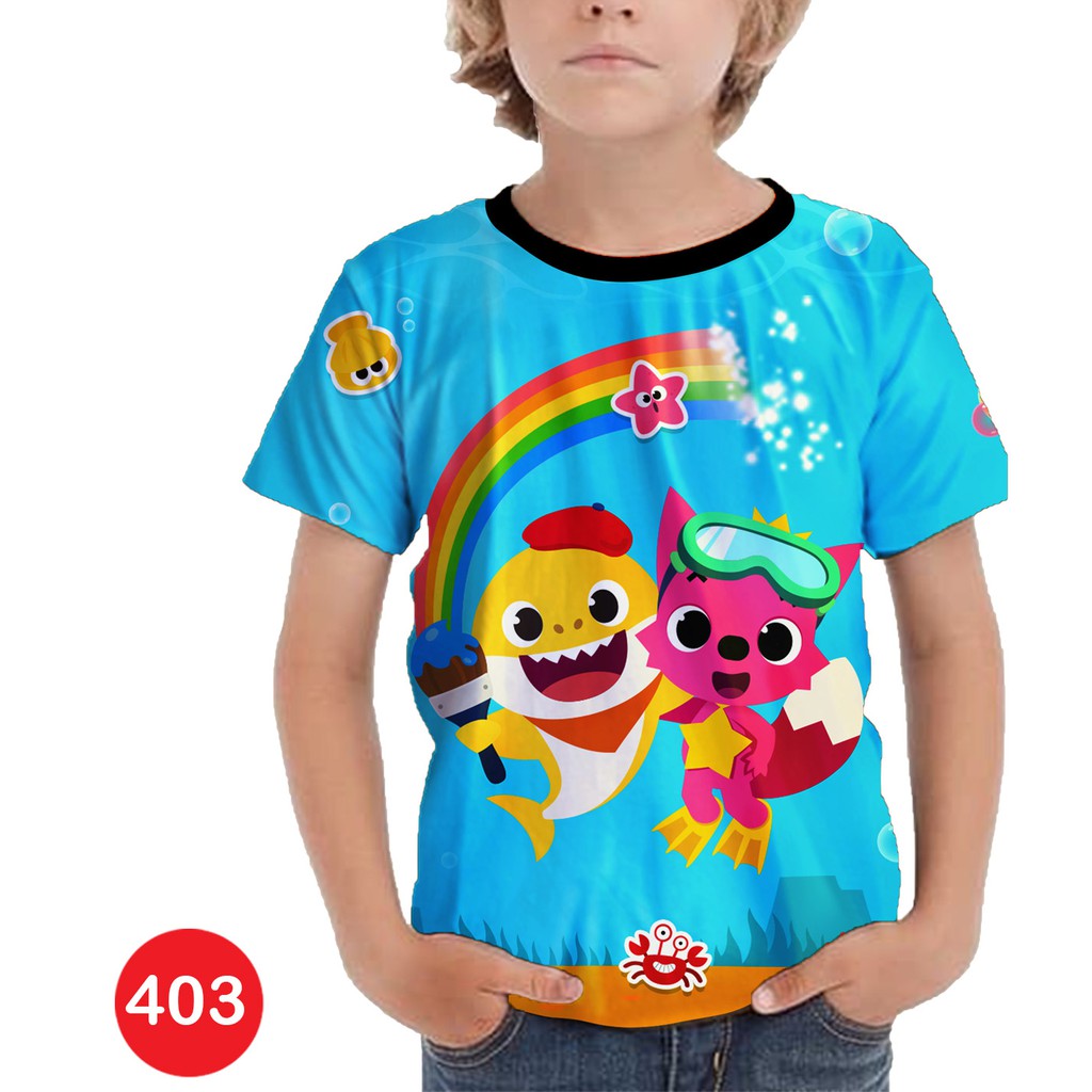 Baju Pinkfong Baby Shark Baju Anak Printing #403