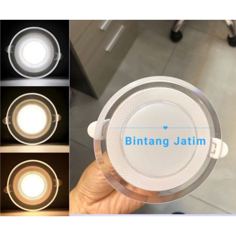 Lampu downlight  5watt 3 warna  / panel led 3 warna / lampu led 3 warna