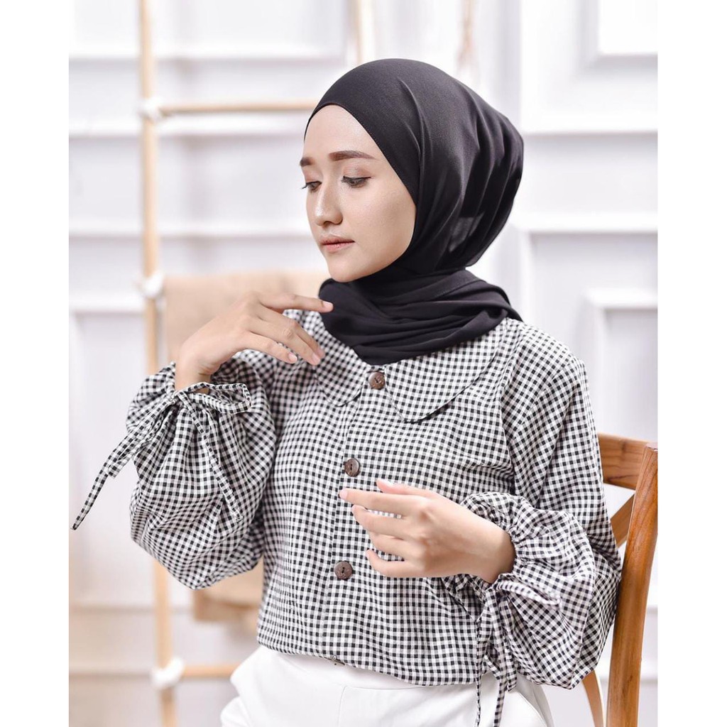 Grosir Baju Murah Atasan Blouse Wanita Fashion Muslim Zashi-3