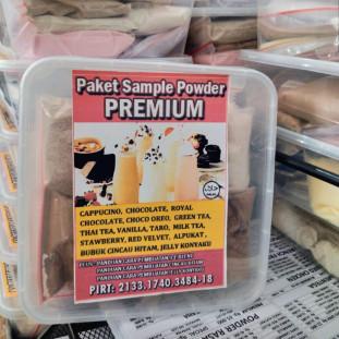 

Buruan beli] Bubuk Minuman Powder Premium 12 Rasa + Cincau Jelly paket sampel