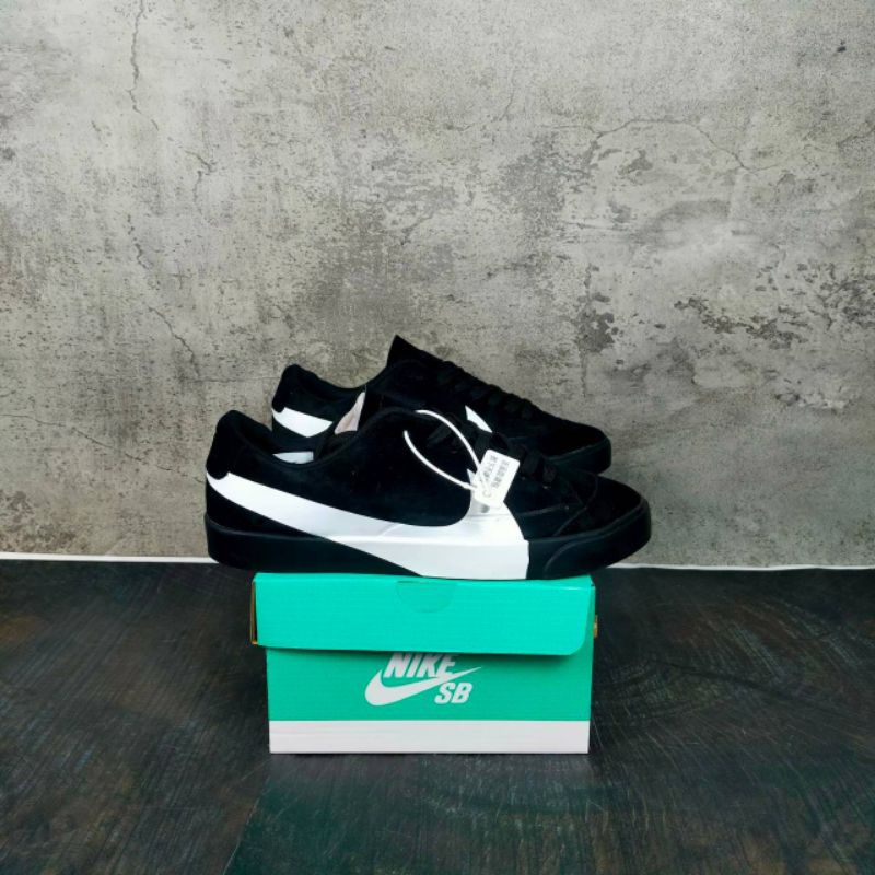 NIKE BLAZER CITY LOW LX SUEDE BLACK WHITE PREMIUM QUALITY