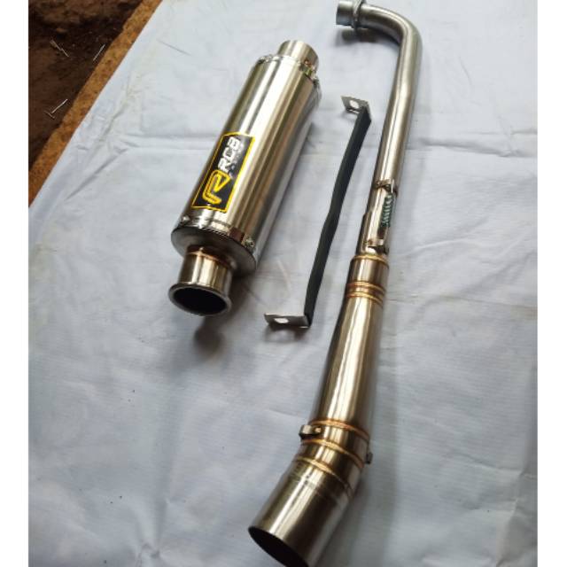 Knalpot rcb for all motor bebek .knalpot bebek fullsystem