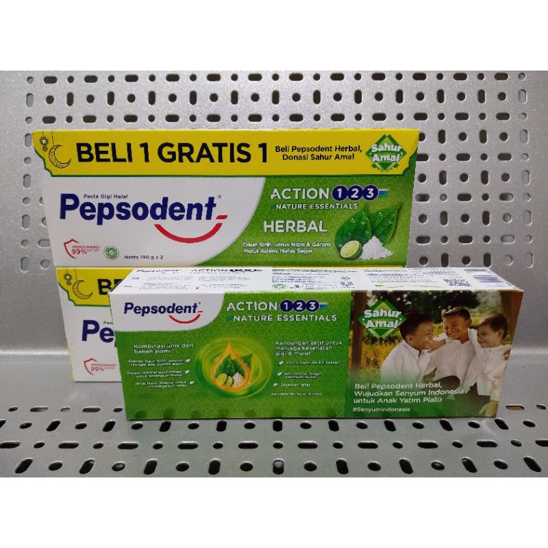 Pepsodent herbal 190x2 / Pasta gigi pepsodent / Pepsodent