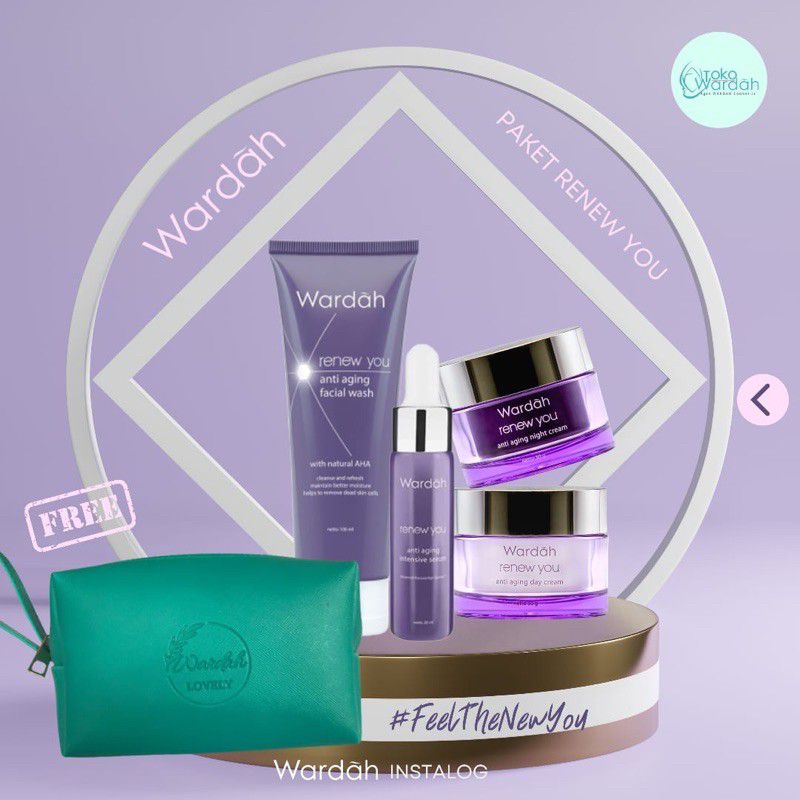 Paket Wardah Beauty Lovely ( Free Pouch )