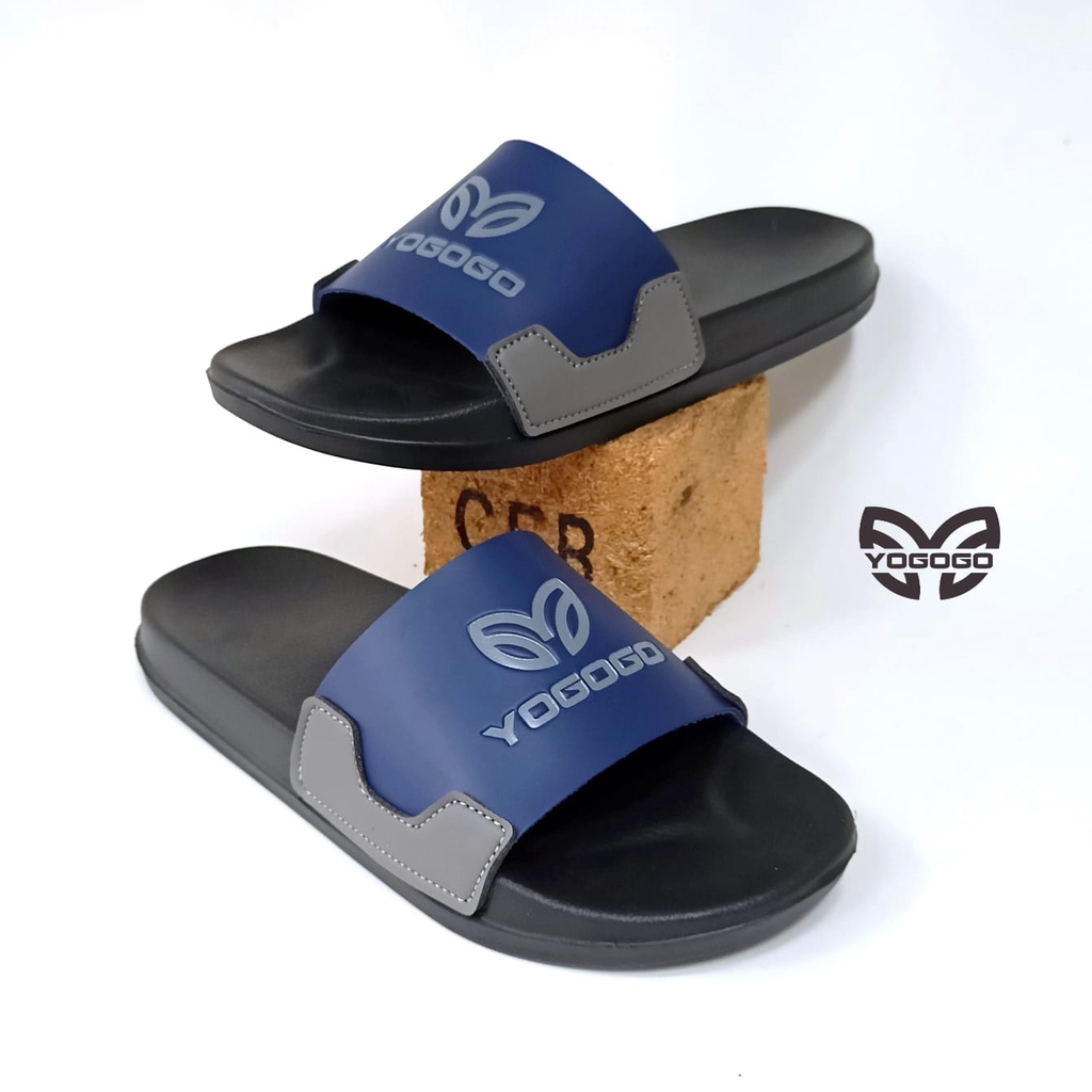 Sandal Slide Sendal Selop flip flop Yogogo Pria dan Wanita size 39-43 ( TIDAK BERAT )