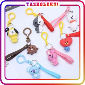 ☛TK☚ A027 Gantungan Kunci Boneka KPOP BTS Keychain Gantungankunci Hiasan Tas Lucu Import Murah COD