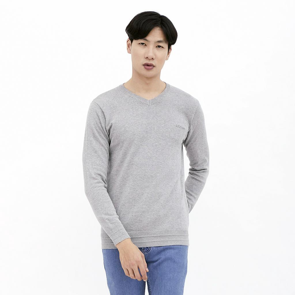 izzue Sweater Rajut pria - Abu - abu