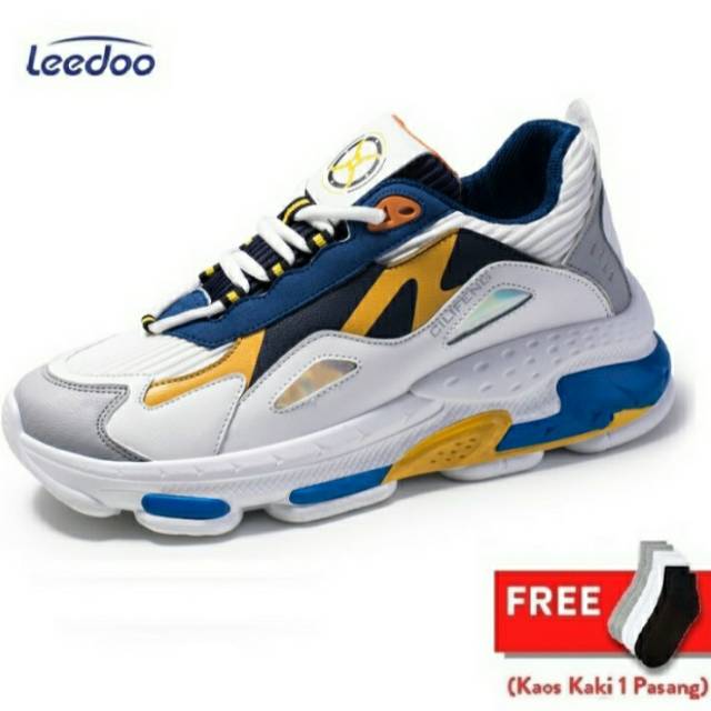 Leedoo Sepatu Sneakers Pria Sepatu Olahraga Kasual Import MD102 - 39