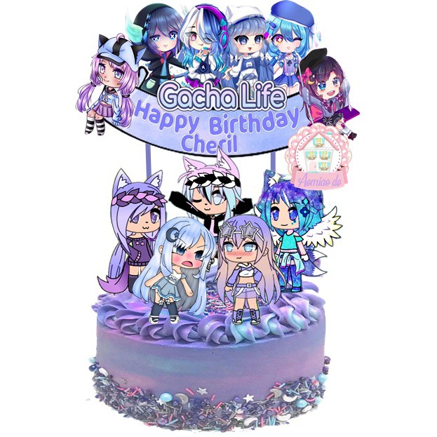 Gacha Life Cake Topper