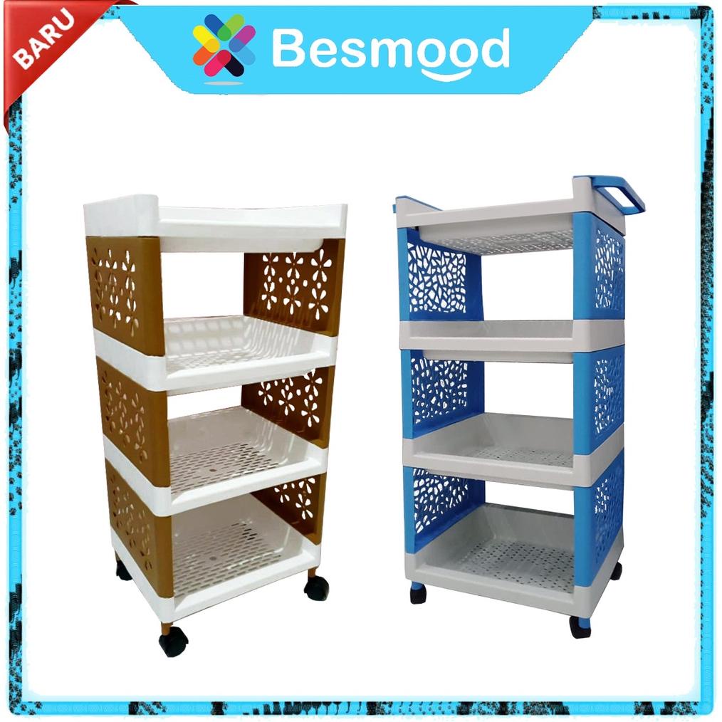 BESMOOD RAK YOYO / RAK SERBAGUNA RODA / RAK APARTEMEN 5 SUSUN, 4 SUSUN DAN 3 SUSUN RAK YOYO TERMURAH