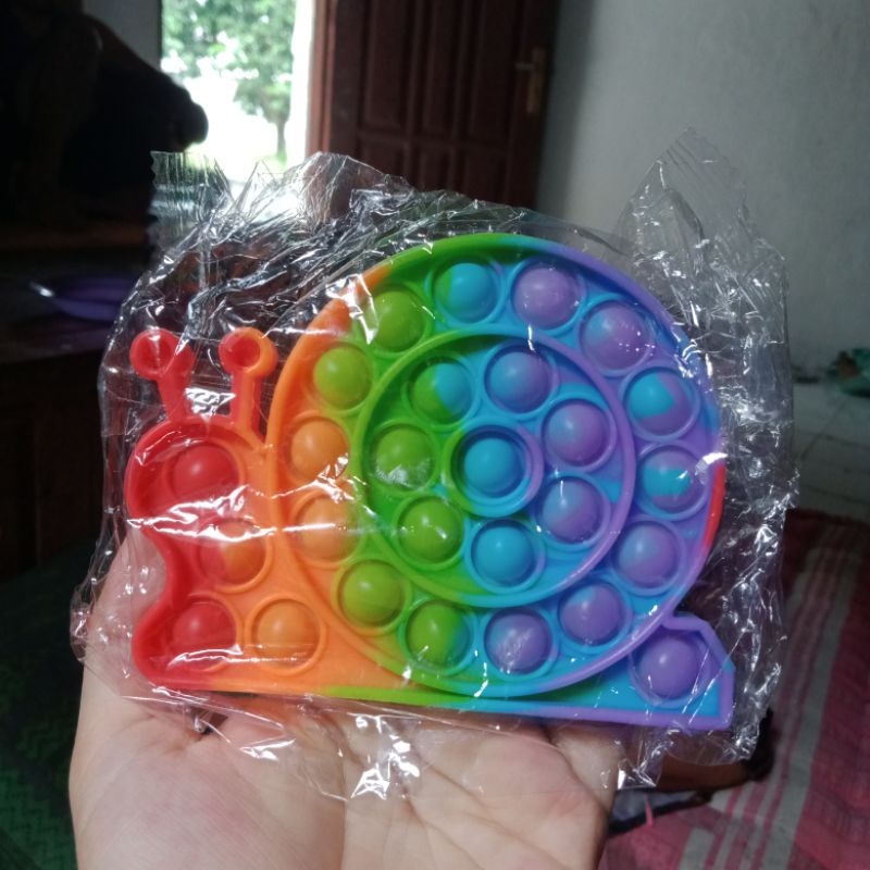 Pop It murah / Pop it besar / Pop it fidget / pop it tie dye / pop it rainbow-Siput