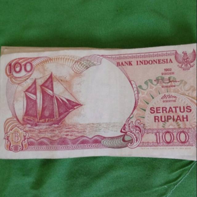 Uang Rp 100 Tahun 1992