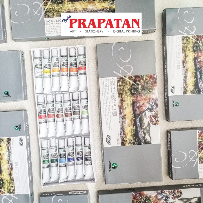 

Maries Acrylic Color / cat akrilik set 18 warna