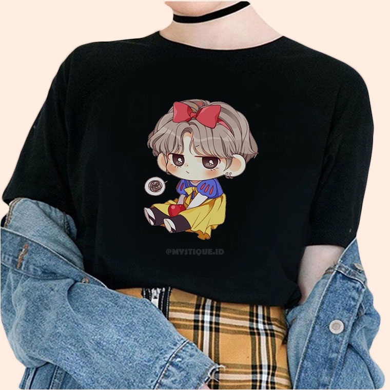 MYSTIQUE.ID - BAJU KAOS KARTUN BTS KOREA AESTHETIC LUCU UNTUK ARMY