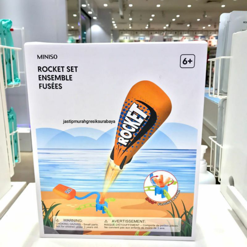 ROCKET SET MINISO MAINAN MINISO MAINAN ANAK MAINAN ROKET MINISO