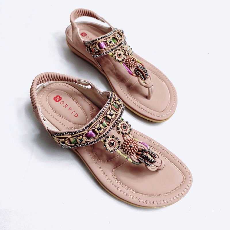 Norvid Flat Sandal Tali Impor Simple NGS 335