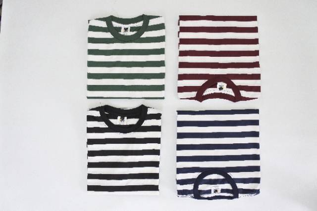 Kaos Stripe / Kaos Salur / Kaos Belang / Baju Stripe Premium Unisex M - XL