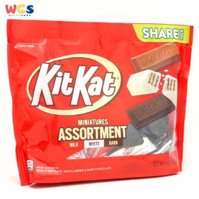 

PROMO KITKAT CHOCOLATE CANDY ASSORTMENT DARK - MILK & WHITE CREME MINI 286G