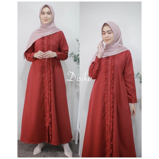 Baju Gamis Terbaru / Hanida Dress Desain By Disiko / Gamis Katun