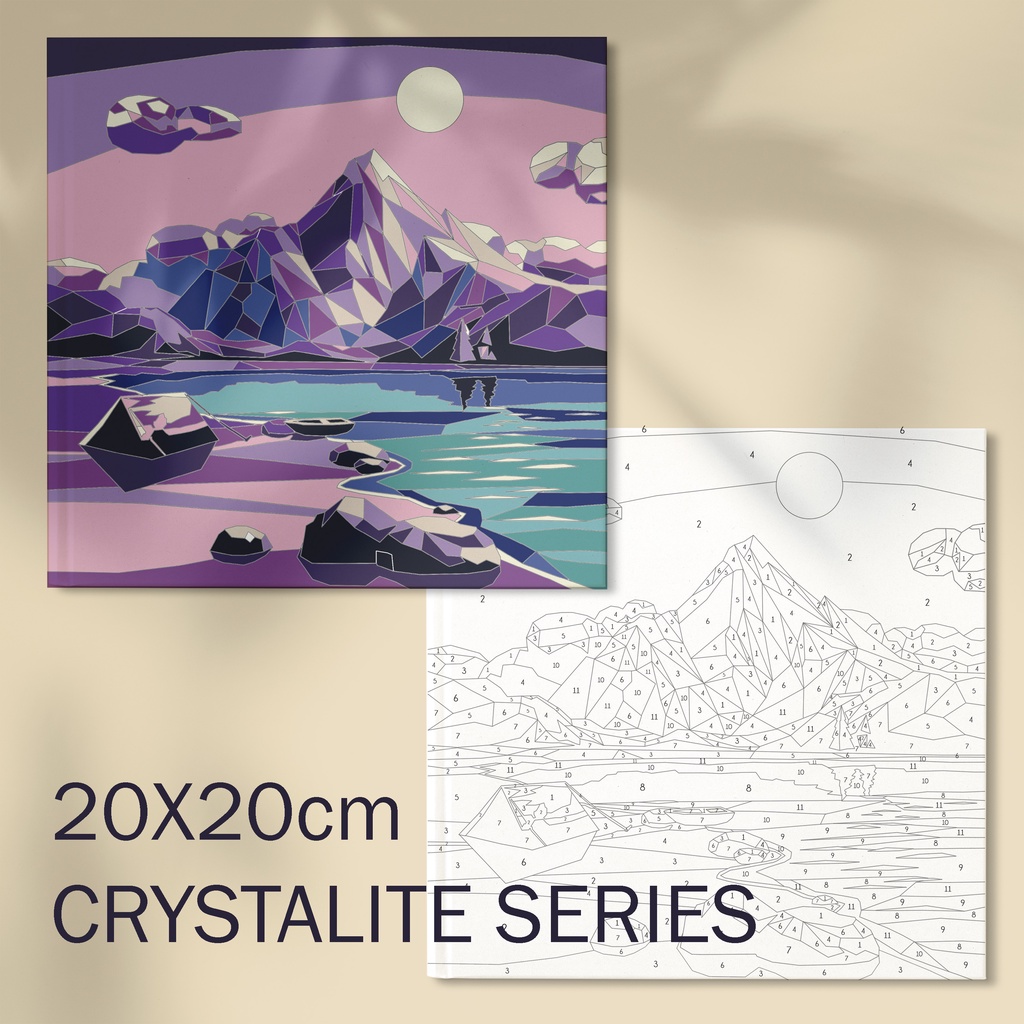 

[Artopia] Paint by Numbers Aesthetic Edition by Papermint Co / Canvas Kanvas Gambar Pemandangan Number Melukis Lukis Angka Basic Gouache