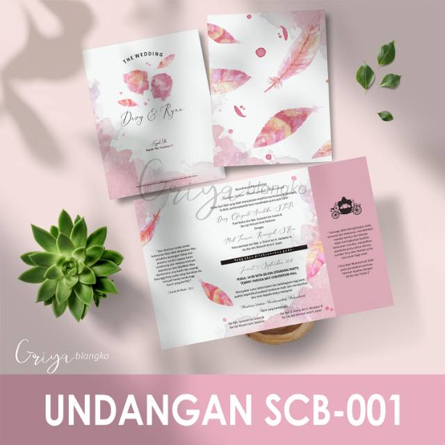SCB-001 BLANKO Undangan Pernikahan GRIYA BLANGKO seri 1