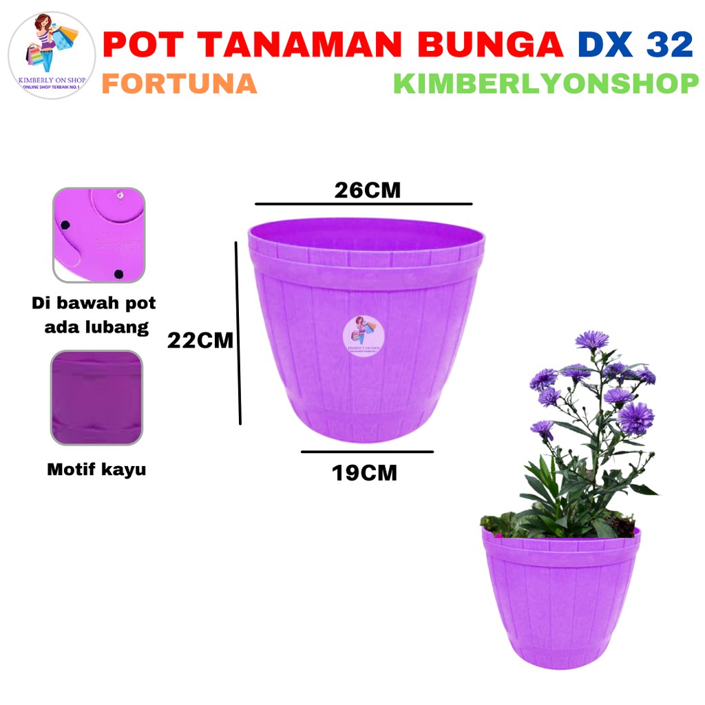 Pot Bunga Plastik 32 DX (KHUSUS GOJEK)