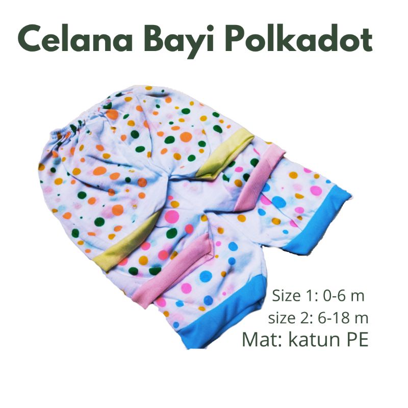 6/12 Pcs Celana Pendek Bayi Harian Murah Bahan Kaos Katun PE