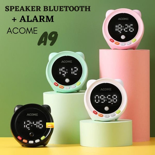 ACOME A9 BT SPEAKER BLUETOOTH 5.0 SMART WITH 2 MODE CLOCK ALARM LED DISPLAY