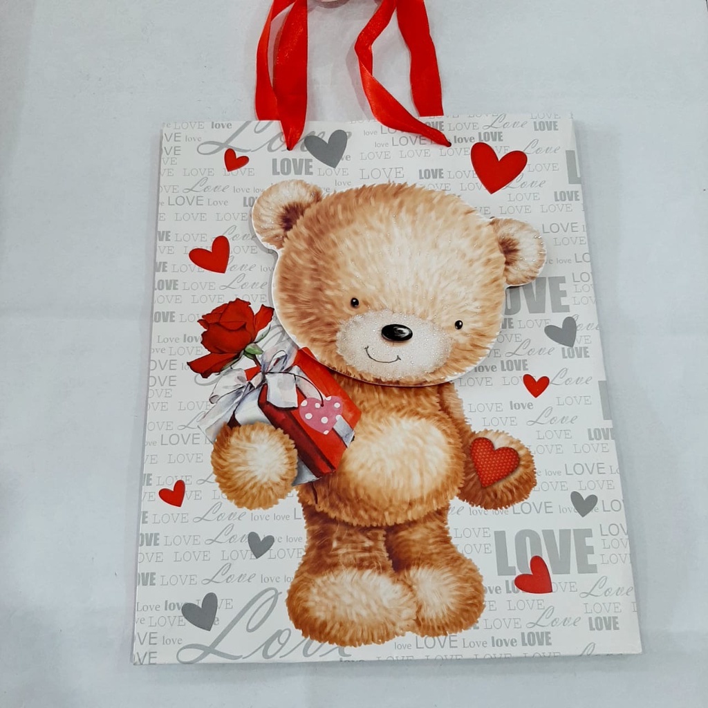 

paper bag motif 2617m imp/ paper bag motif / paper bag valentine/valentine