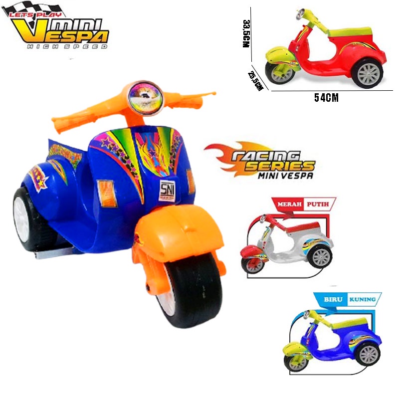 Sekawantoys Mainan anak mini vespa dorong , mainan motor motoran ( SKW.FD301 ) JSP / Mainan Vespa Anak Vespa Mini Dorong Motor Vespa VC Skuter Anak