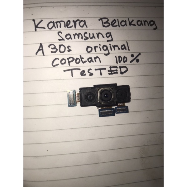 MODUL LENSA FLEKSIBEL KAMERA BELAKANG depan SMALL BIG SAMSUNG A30s original copotan 100% ori tested
