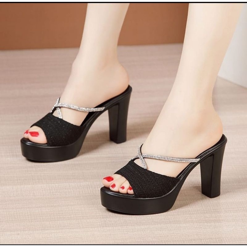 ABBUSHOES Us 109 wedges kokop silang rajut melborn 9cm