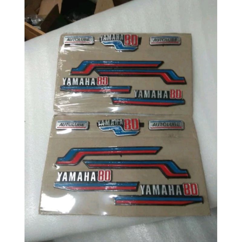 logo emblem body set yamaha v80 v 80 platina
