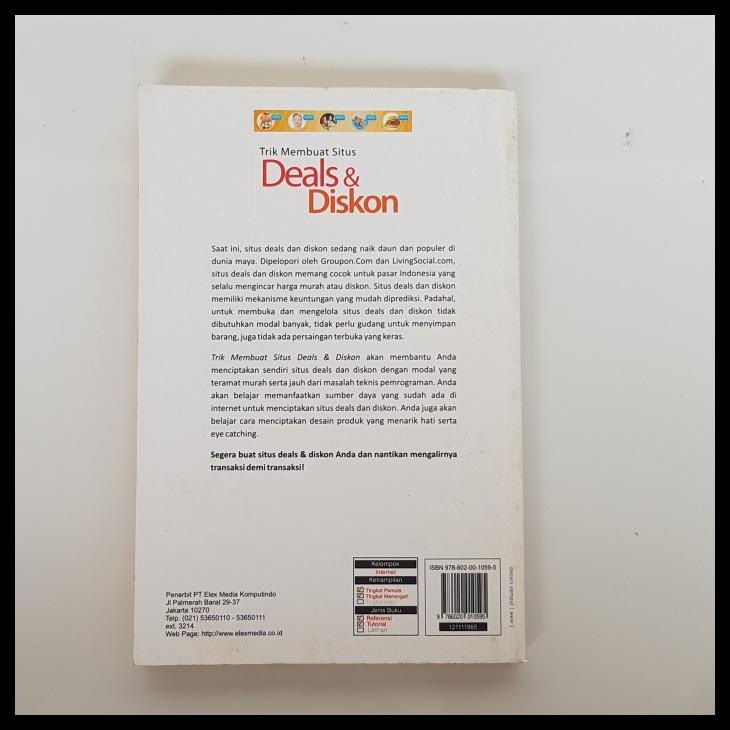 

Buku Tips Membuat Situs Deals & Diskon By Jubilee Enterprise Preloved