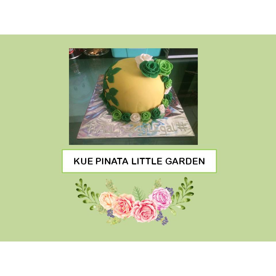 KUE ULANG TAHUN - Pinata cake Little Garden