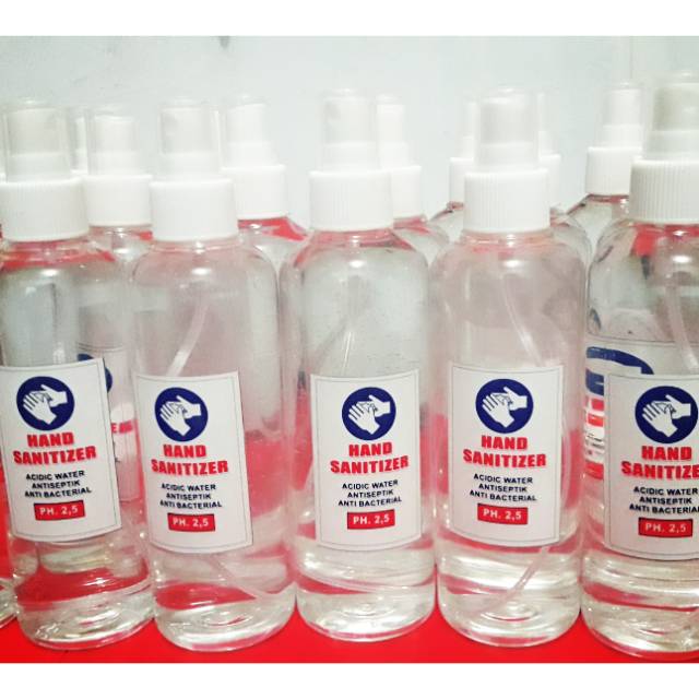 Handsanitizer Strong acidic water ph 2.5