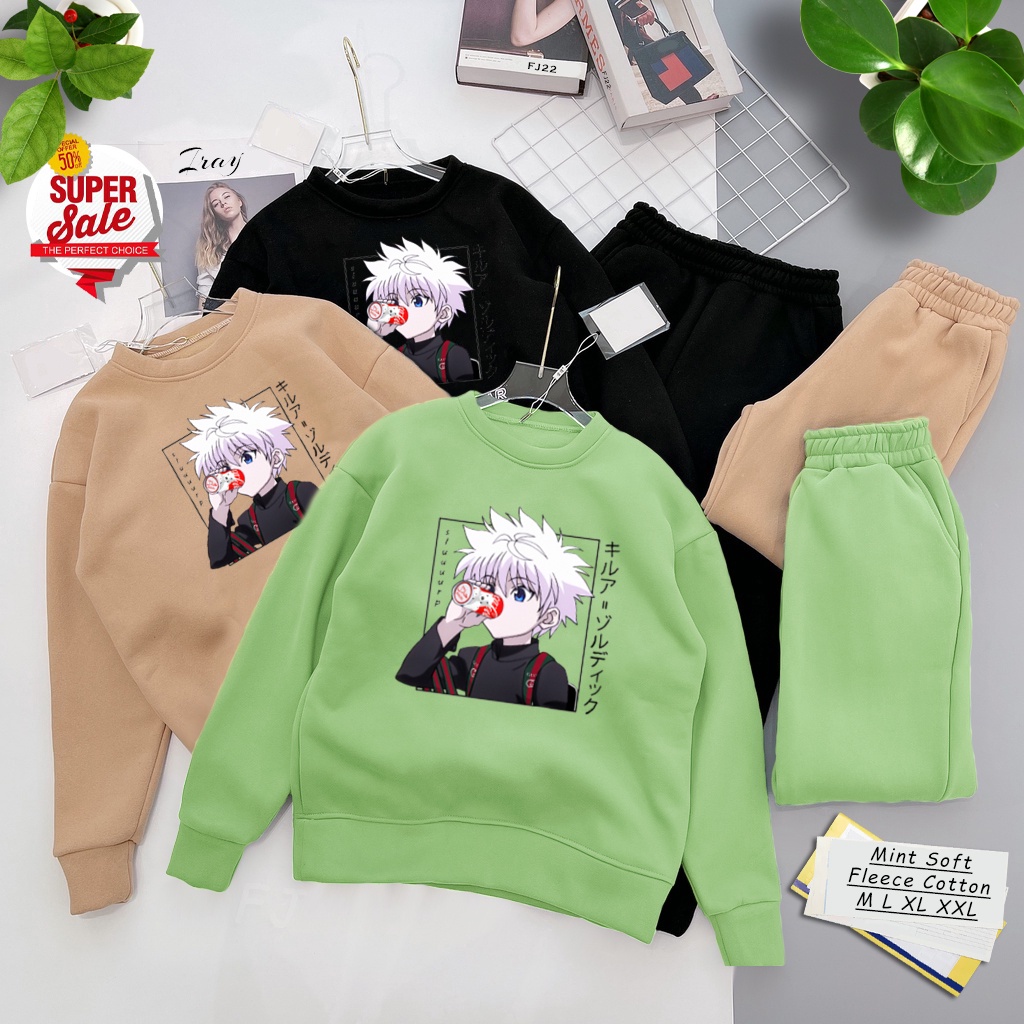 Sweater Killua Zoldyck Gucc Drink Cola | Sweater Pria &amp; wanita |Dhea Fashion