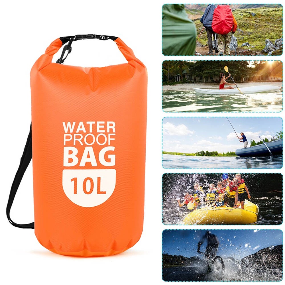 Dry Bag 10 Liter - Tas Penyimpanan Waterproof Anti Air Debu Bisa Jadi Tas Anti Air Diving / Snorkling / Berenang / PelampunG