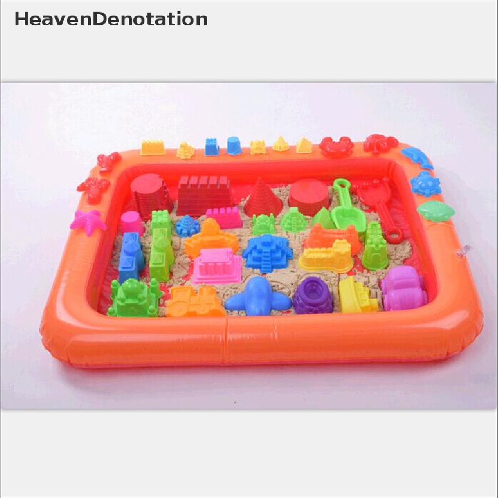 (Heavendenotation) Meja Pasir / Clay Tiup Bahan Plastik Untuk Mainan Anak / Indoor